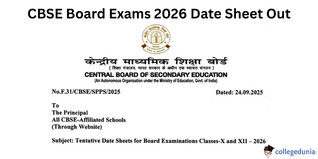 CBSE Board Exams 2026 Date Sheet Out; Exams from February 17